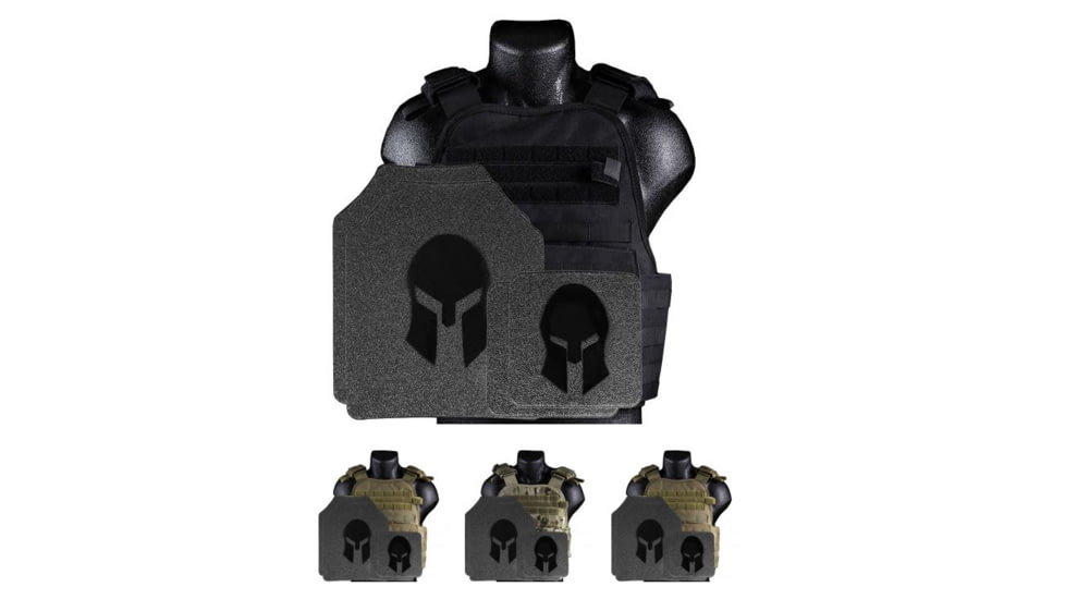 Spartan Armor Systems Armor/Condor Mopc Plate Carrier and AR550 Level III+ Body Armor, Black, Coyote Brown, Multi Cam, OD Green