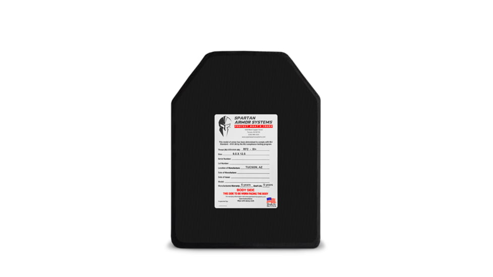 Spartan Armor Systems Hercules LITE RF2/III+ Aluminum Oxide Ceramic Body Armor Plates