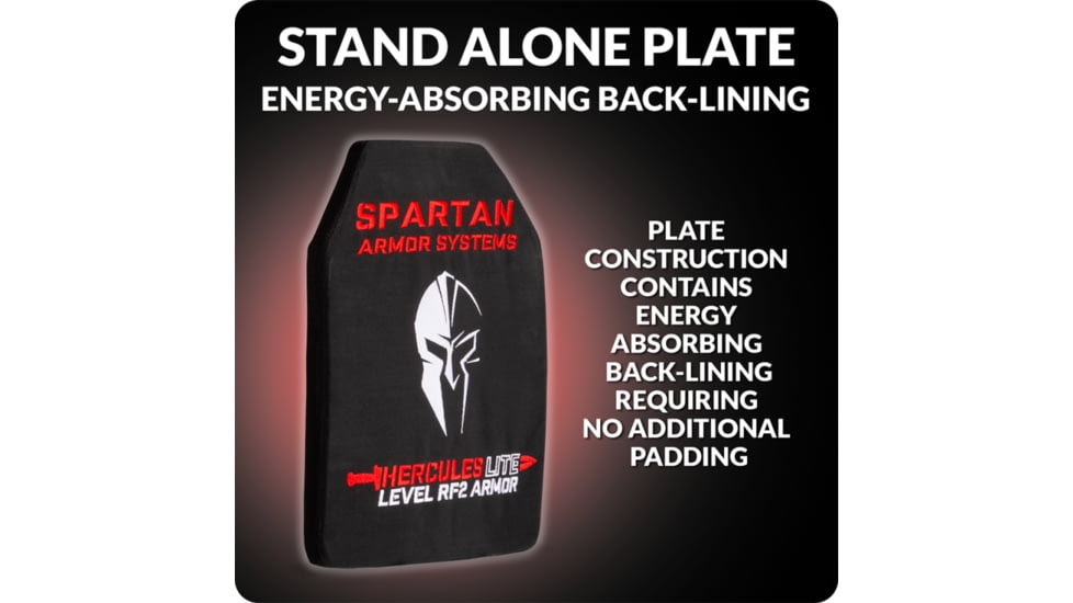 Spartan Armor Systems Hercules LITE RF2/III+ Aluminum Oxide Ceramic Body Armor Plates