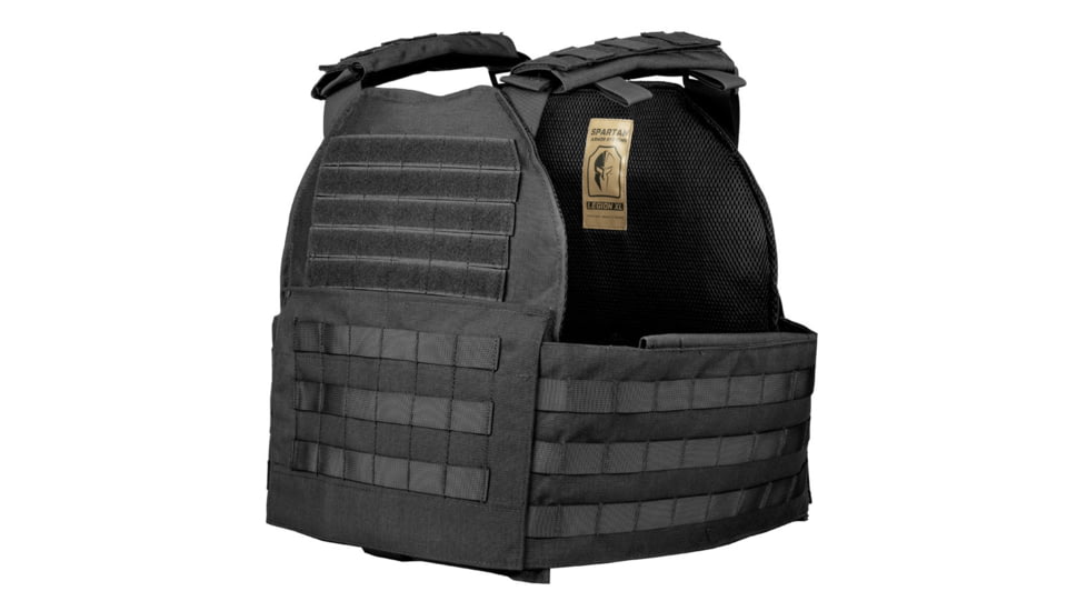 Spartan Armor Systems Legion XL And Omega AR500 Body Armor Package, 2XL/4XL, Black, Adjustable, SA-AR500PKG-LEGION-XL-BK-SP