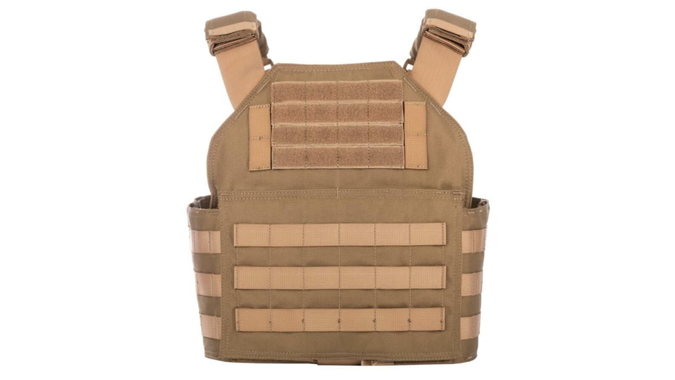 Spartan Armor Systems Shooters Cut And Omega AR500 Body Armor Package, Small/Extra Large, Tan, Adjustable, SA-AR500PKG-SHPC-TAN-SP