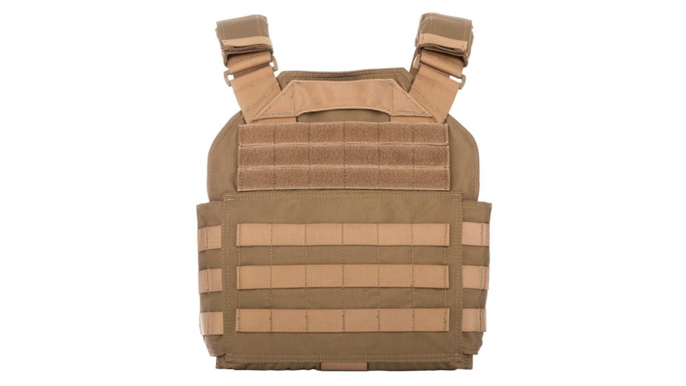 Spartan Armor Systems Shooters Cut Plate Carrier, Medium/Extra Large, Tan, Adjustable, SAS-SHPC-TAN