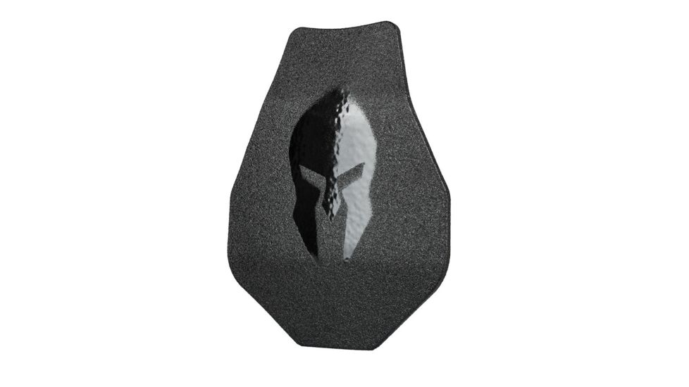 Spartan Armor Systems Spartan Omega AR500 Steel Core Armor Body Armor, Set of Two, Swimmers Cut, Black, 11x14, SAS-AR5001114-SW-FC-ATC, SAS-AR5001114-SW-FC-ATC