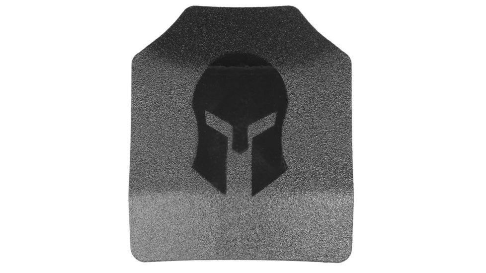 Spartan Armor Systems Spartan Omega AR500 Steel Core Armor Body Armor, Shooters Cut, Two Set, Black, 11x14, SAS-AR5001114-FC-ATC, SAS-AR5001114-FC-ATC