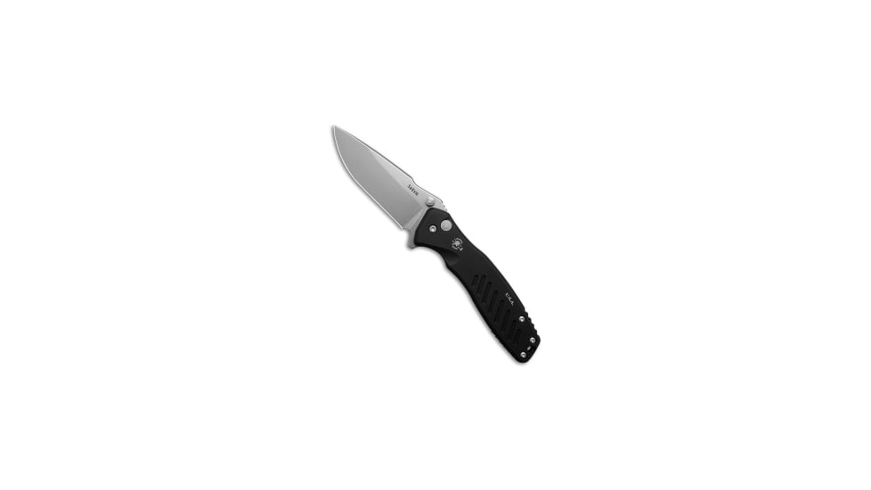 Spartan Blades Spartan Blades Pallas Flipper Knife Black Aluminum 3.75" Stonewash, Black, CPM S45VN, adult, BHQ-33487
