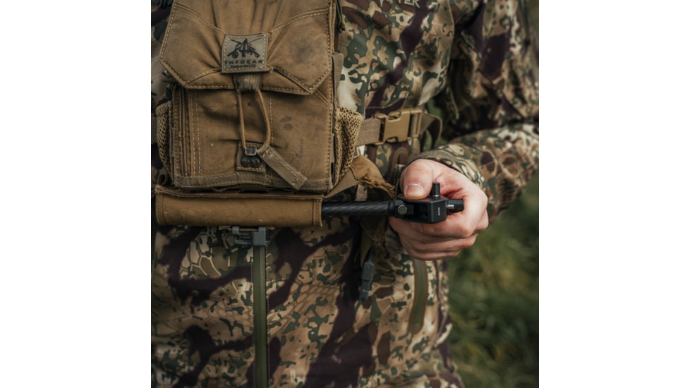 Spartan Precision Equipment Javelin Lite Long Bipod w/Classic Picatinny Adapter, Black, SP01-053-R-BLK + SP02-02-R