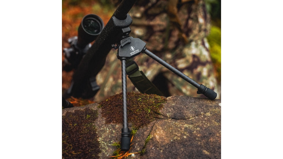 Spartan Precision Equipment Javelin Lite Long Bipod w/o Adapter, Black, SP01-053-R-BLK