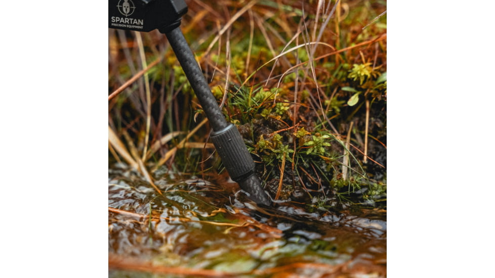 Spartan Precision Equipment Javelin Lite Standard Bipod w/Classic Rifle Adapter, Black, SP01-054-R-BLK + SP02-01-R