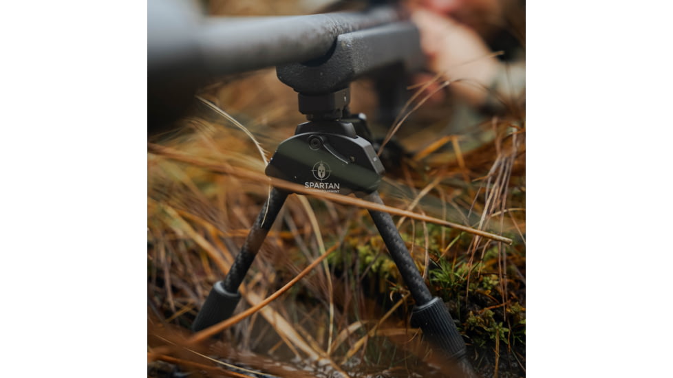 Spartan Precision Equipment Javelin Lite Standard Bipod w/Classic Rifle Adapter, Black, SP01-054-R-BLK + SP02-01-R