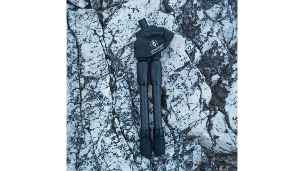 Spartan Precision Equipment Javelin Lite Standard Bipod w/Classic Rifle Adapter, Black, SP01-054-R-BLK + SP02-01-R