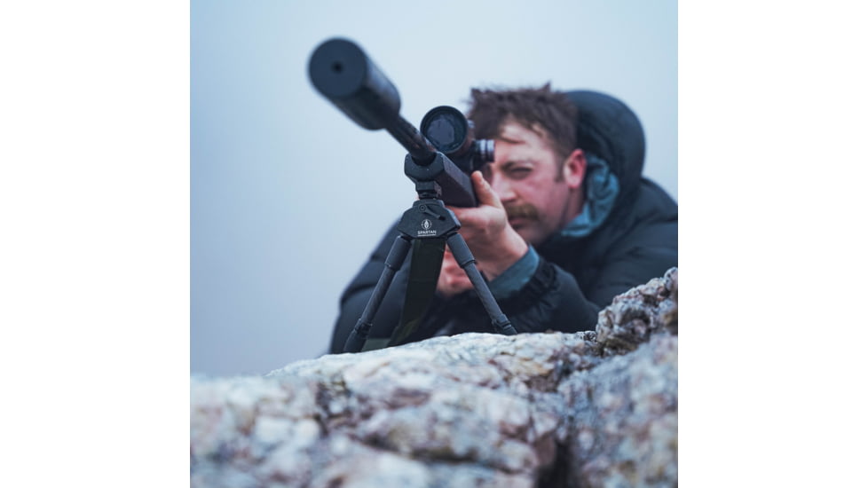 Spartan Precision Equipment Javelin Lite Standard Bipod w/o Adapter, Black, SP01-054-R-BLK