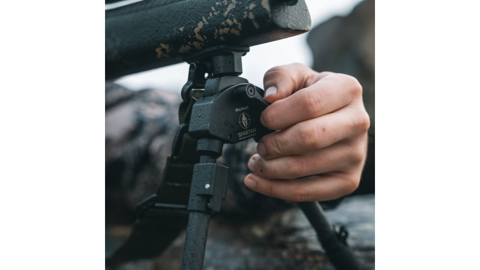 Spartan Precision Equipment ProHunt TAC Bipod, Standard Length, Black, SP01-06-R-BLK