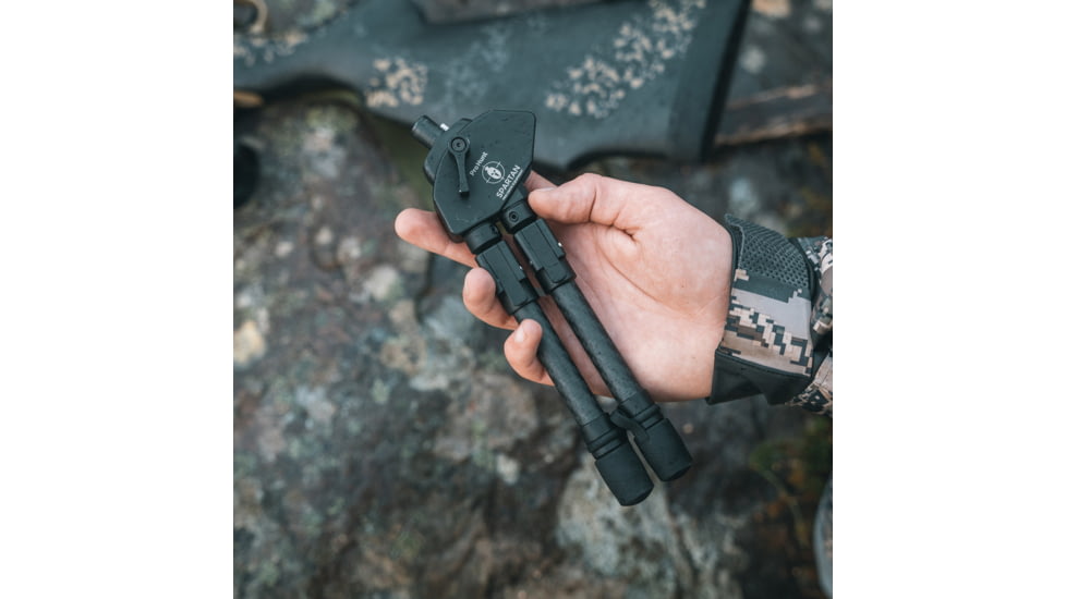 Spartan Precision Equipment ProHunt TAC Bipod, Standard Length, Black, SP01-06-R-BLK