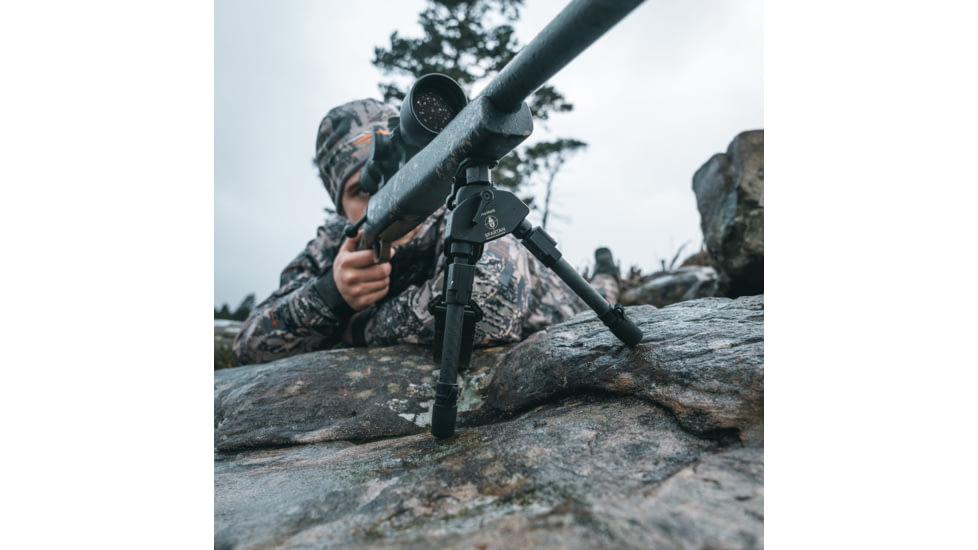 Spartan Precision Equipment ProHunt TAC Bipod, Standard Length, Black, SP01-06-R-BLK