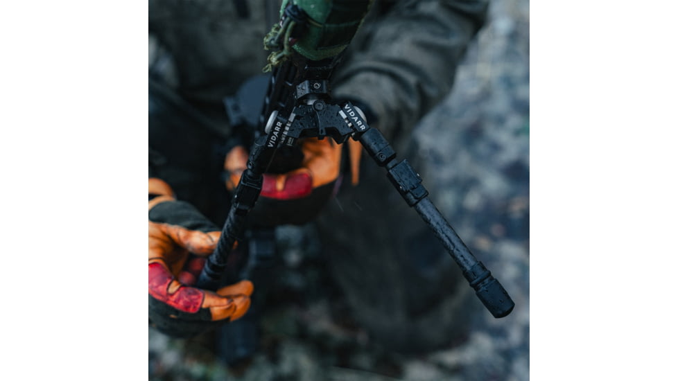 Spartan Precision Equipment Vidarr Bipod, DiscLok M-Lok Adapter, Black, SP01-046-R-BLK