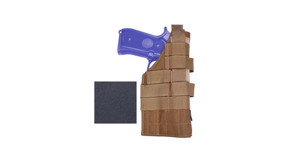 Specter Gear Molle Pals Compatible Mod Tac Holster, Springfield XD Tac 9mm, pt40S/W, pt357 SIG, pt45ACP, 5 Barrel, Black 599-BLK