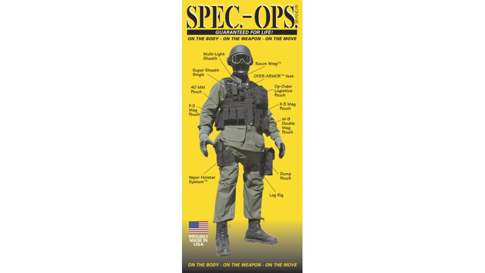 Spec Ops Extender Panels for OVA Over-Armor Vest, Black 100820101