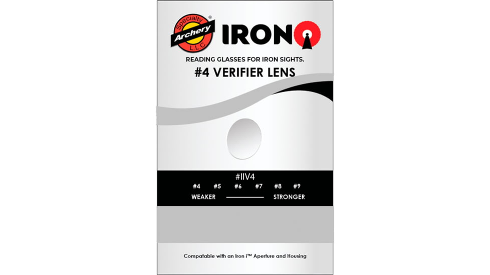 Specialty Archery Iron I Rifle Peep Verifier #4 Silver, 1502635