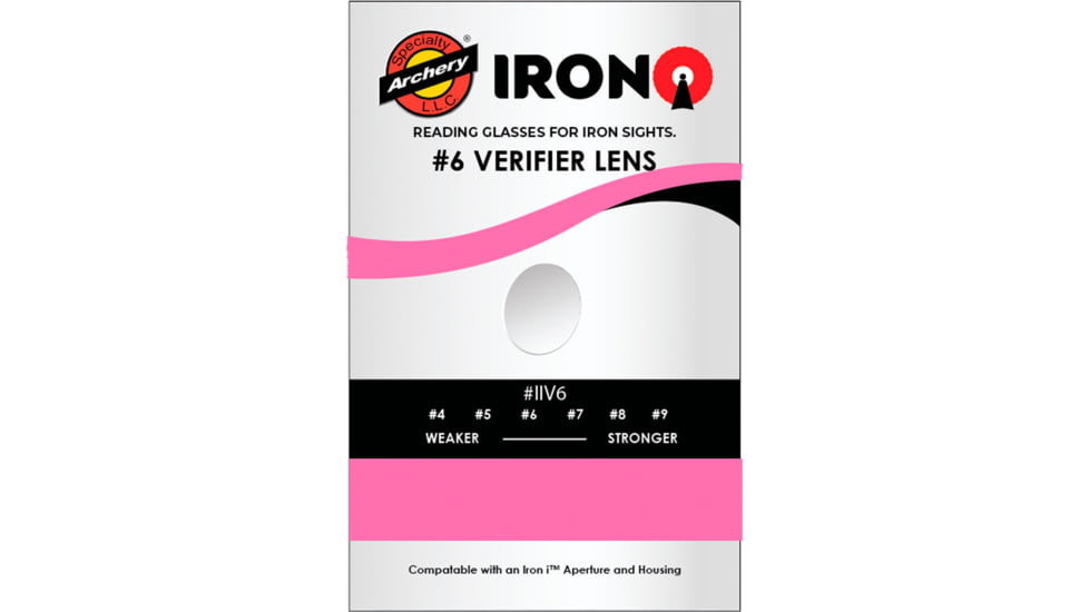 Specialty Archery Iron I Rifle Peep Verifier #6 Pink, 1502637