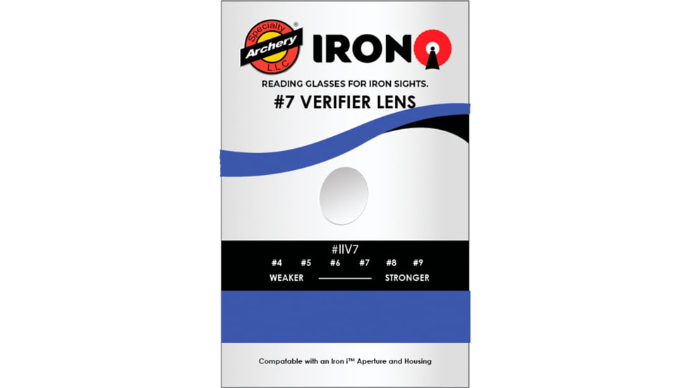 Specialty Archery Iron I Rifle Peep Verifier #7 Blue, 1502638