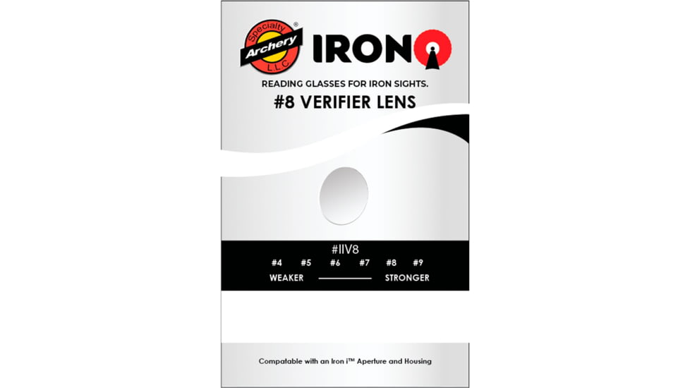 Specialty Archery Iron I Rifle Peep Verifier #8 White, 1502639