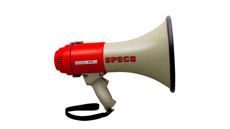 Speco Tech ER370 Deluxe Megaphone w/Siren - Red/Grey - 16W 43493