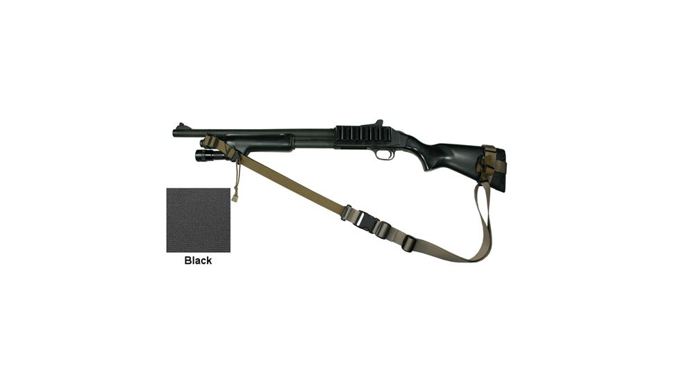 Specter Gear 2 Point Tactical Sling, Mossberg 590/590A1 w/ Hogue 12in LOP Stock, Ambidextrous w/ ERB,Black 763 BLK-ERB