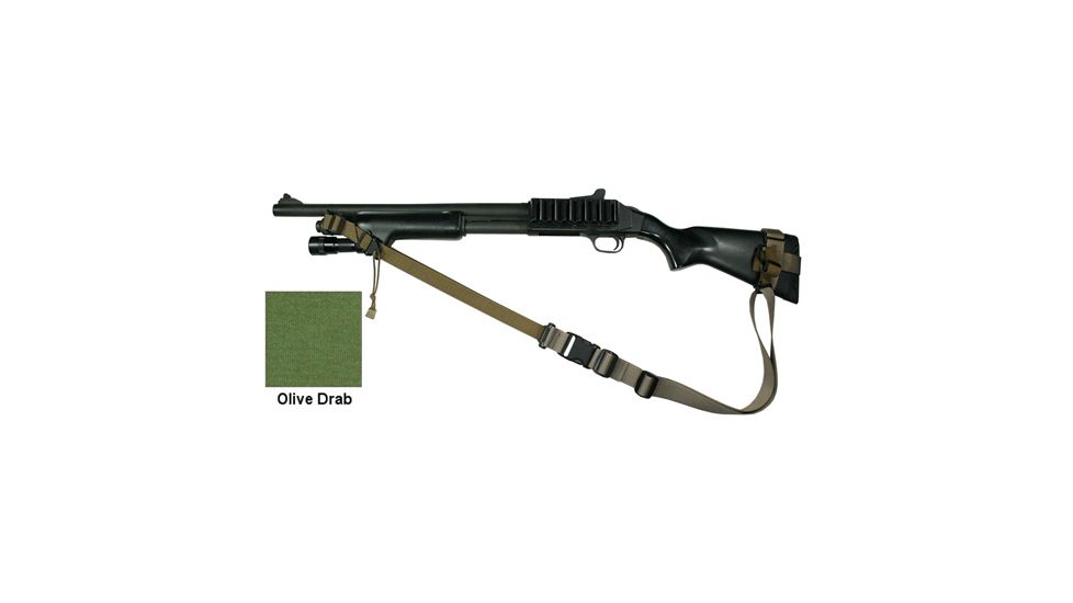 Specter Gear 2 Point Tactical Sling, Mossberg 590/590A1 w/ Hogue 12in LOP Stock, Ambidextrous w/ ERB,OD Green 763 OD-ERB