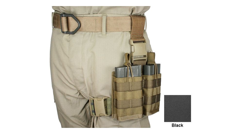 Specter Gear 20 rd. 7.62 x 51mm NATO 2 Magazine Rapid Reload Tactical Thigh Rig,Black 741 BLK