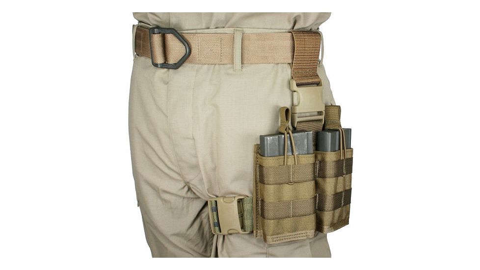 Specter Gear 20 rd. 7.62 x 51mm NATO 2 Magazine Rapid Reload Tactical Thigh Rig,Coyote 741 COY