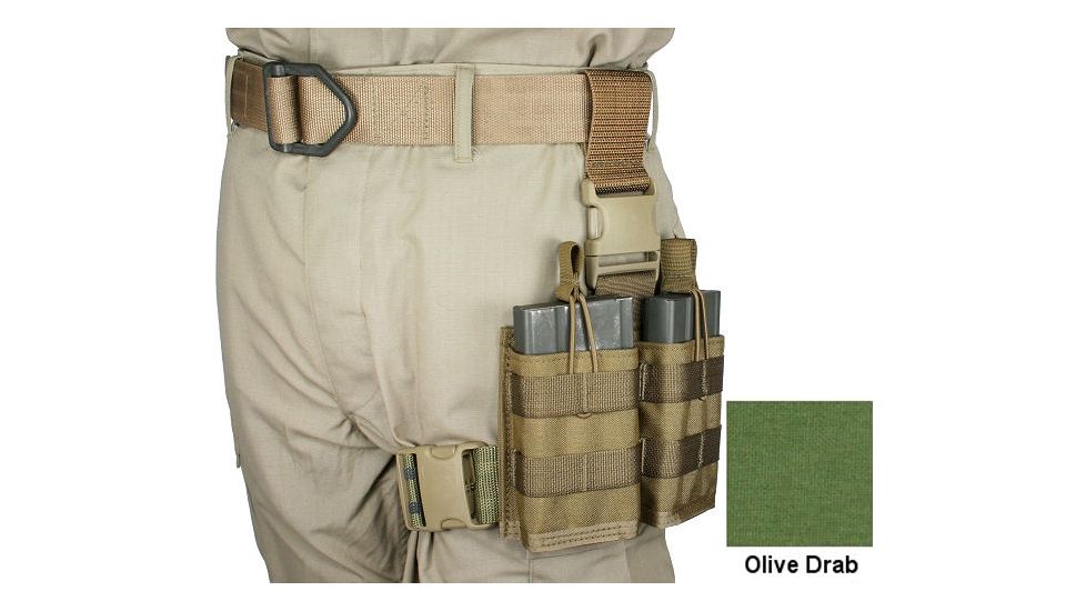 Specter Gear 20 rd. 7.62 x 51mm NATO 2 Magazine Rapid Reload Tactical Thigh Rig,OD Green 741 OD
