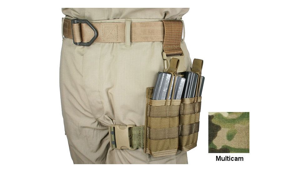 Specter Gear 30 rd. 5.56mm 2 Magazine Rapid Reload Tactical Thigh Rig,MultiCam 740 MULT