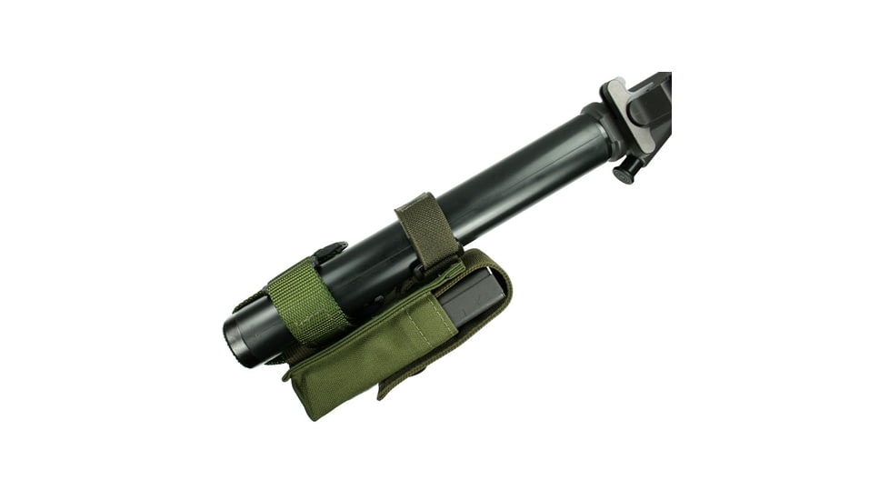 Specter Gear 7.62NATO AR Type Buttstock Mag Pouch, Holds (1) 20 rd. 7.62x51mm Magazine, Fits Fixed Stocked 7.62NATO AR Type Rifles, Olive Drab, Drab 839-OD