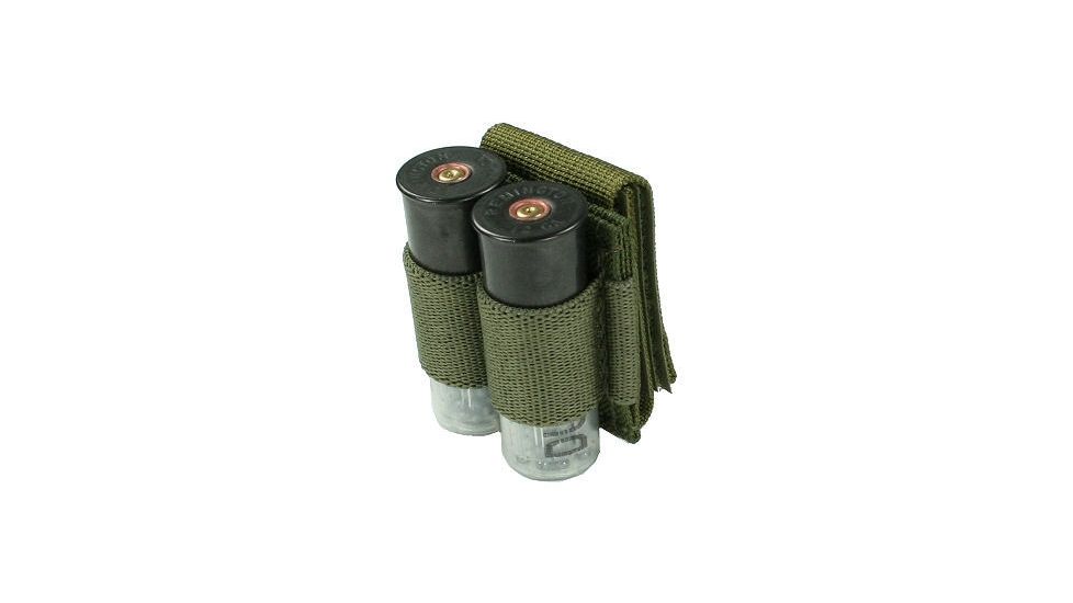 Specter Gear Belt Mounted Double 12ga.Shotgun Shell Carrier,OD Green 696 OD