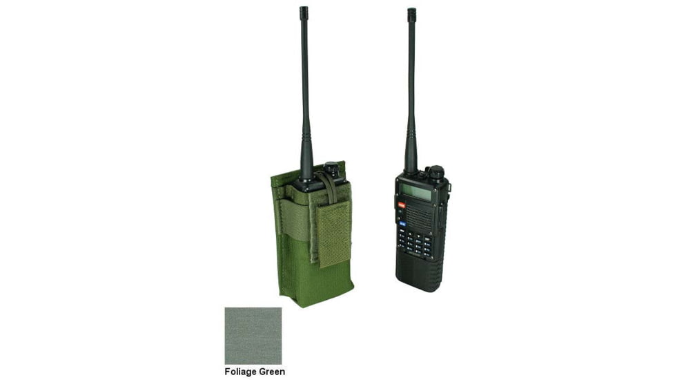 Specter Gear Belt Mounted Radio Pouch, fits Baofeng UV-5R / BF-F8HP With Extended Length Battery, Foliage Green, 1207 FG