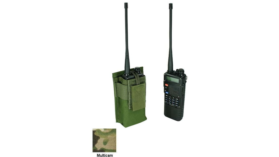 Specter Gear Belt Mounted Radio Pouch, fits Baofeng UV-5R / BF-F8HP With Extended Length Battery, Multicam, 1207 MULT