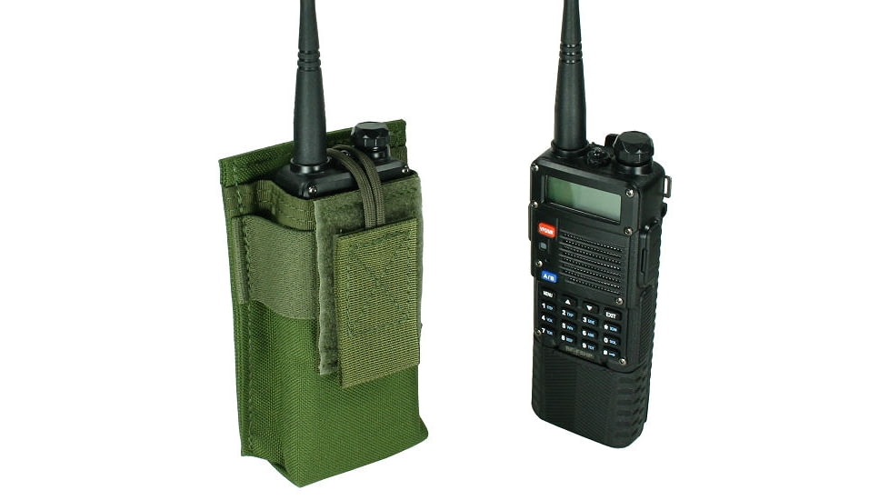 Specter Gear Belt Mounted Radio Pouch, fits Baofeng UV-5R / BF-F8HP With Extended Length Battery, OD Green, 1207 OD