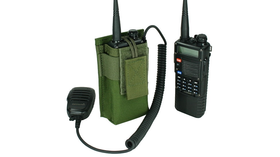 Specter Gear Belt Mounted Radio Pouch, fits Baofeng UV-5R / BF-F8HP With Extended Length Battery, OD Green, 1207 OD