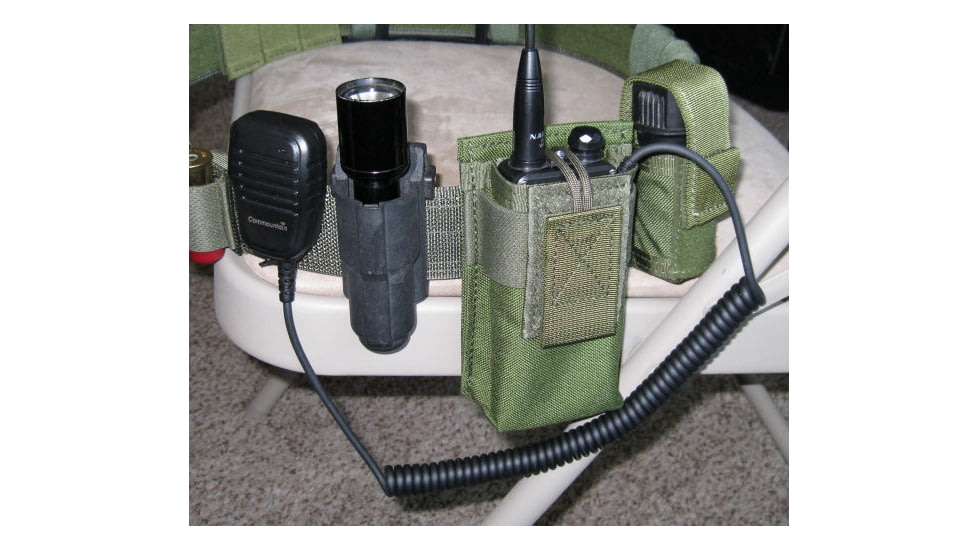 Specter Gear Belt Mounted Radio Pouch, fits Baofeng UV-5R / BF-F8HP With Extended Length Battery, OD Green, 1207 OD