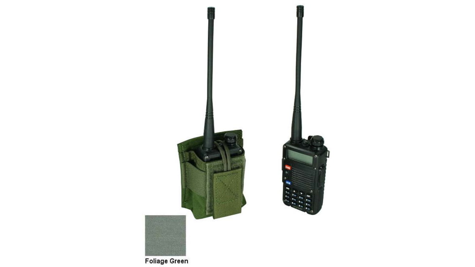 Specter Gear Belt Mounted Radio Pouch, fits Baofeng UV-5R / BF-F8HP With Standard Length Battery, Foliage Green, 1205 FG
