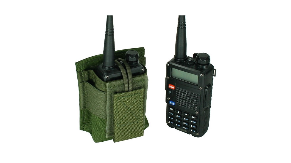 Specter Gear Belt Mounted Radio Pouch, fits Baofeng UV-5R / BF-F8HP With Standard Length Battery, OD Green, 1205 OD