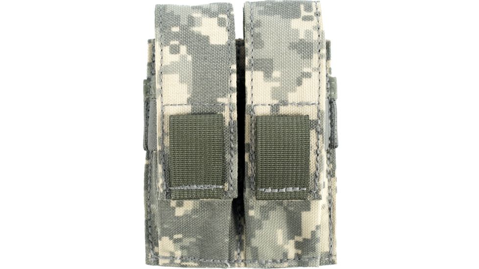 Specter Gear Double Universal Pistol Magazine Pouch, MOLLE Compatible - ACU Camo