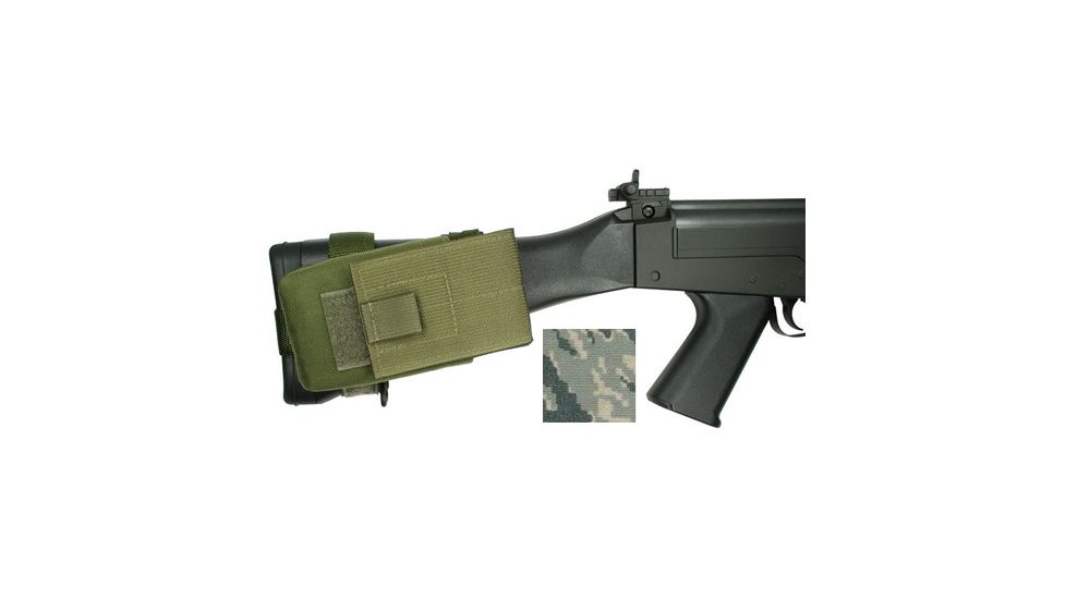 Specter Gear FN FAL Buttstock Magazine Pouch, Holds (1) 20 rd. 7.62x51mm Magazine, Fits Fixed Stocked FN FAL Type Rifles, USAF ABU Camo, USAF ABU Camo 838-ABU