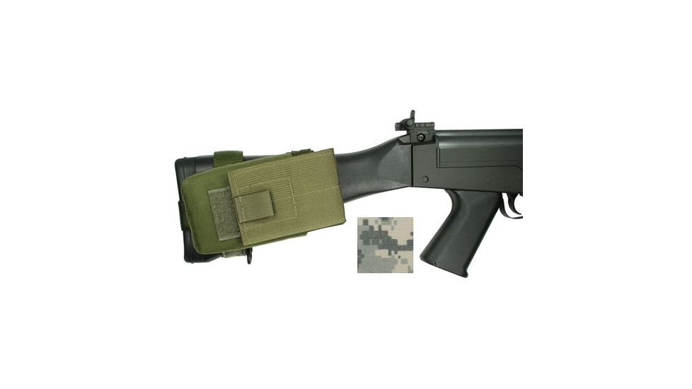 Specter Gear FN FAL Buttstock Magazine Pouch, Holds (1) 20 rd. 7.62x51mm Magazine, Fits Fixed Stocked FN FAL Type Rifles, Army ACU Camo, Army ACU Camo 838-ACU
