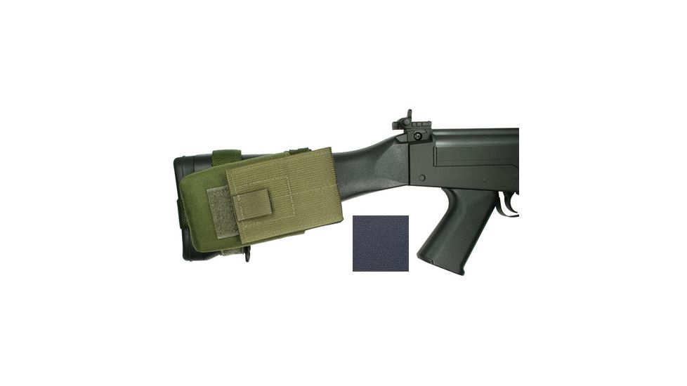 Specter Gear FN FAL Buttstock Magazine Pouch, Holds (1) 20 rd. 7.62x51mm Magazine, Fits Fixed Stocked FN FAL Type Rifles, Black, Black 838-BLK
