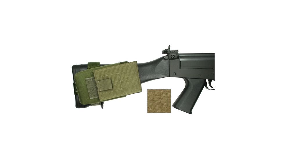 Specter Gear FN FAL Buttstock Magazine Pouch, Holds (1) 20 rd. 7.62x51mm Magazine, Fits Fixed Stocked FN FAL Type Rifles, Coyote, Coyote 838-COY
