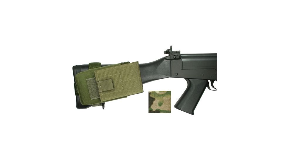 Specter Gear FN FAL Buttstock Magazine Pouch, Holds (1) 20 rd. 7.62x51mm Magazine, Fits Fixed Stocked FN FAL Type Rifles, Multicam, Multicam 838-MULT