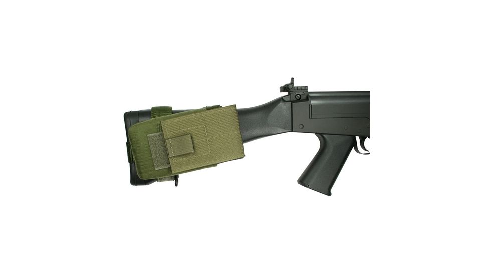 Specter Gear FN FAL Buttstock Magazine Pouch, Holds (1) 20 rd. 7.62x51mm Magazine, Fits Fixed Stocked FN FAL Type Rifles, Olive Drab, Drab 838-OD