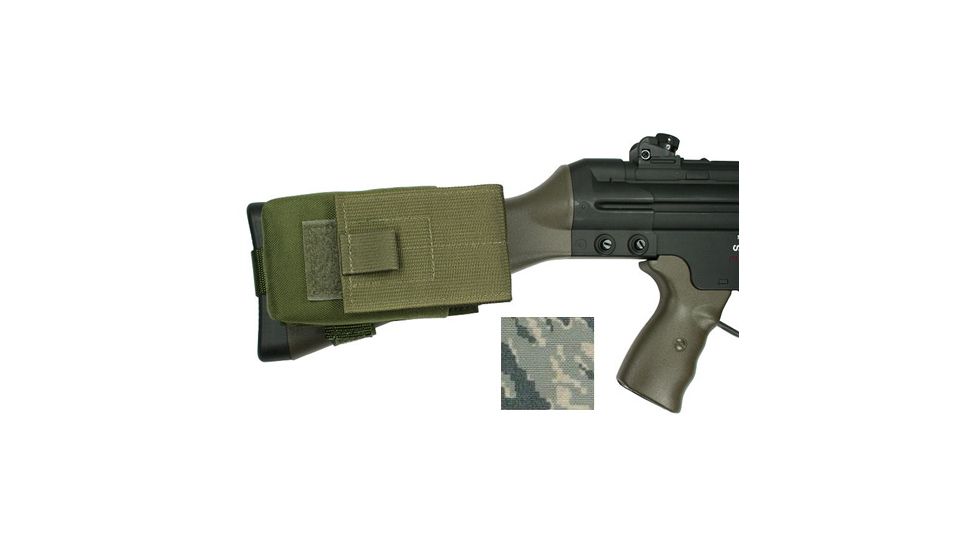Specter Gear G3/HK91 Buttstock Magazine Pouch, Holds (1) 20 rd. 7.62x51mm Magazine, Fits Fixed Stocked G3/HK91 Type Rifles, USAF ABU Camo, USAF ABU Camo 840-ABU