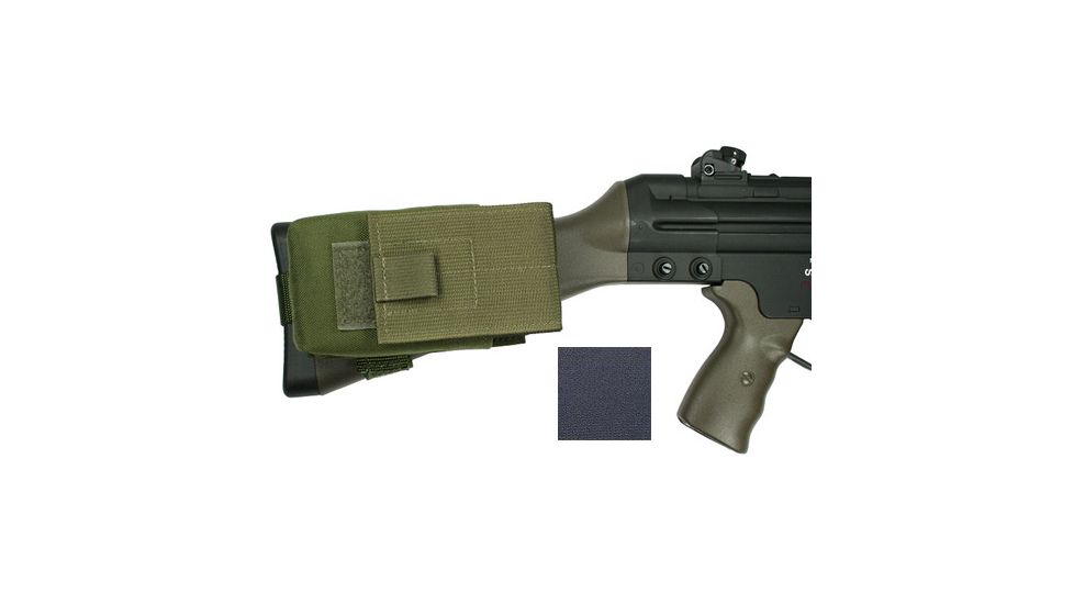 Specter Gear G3/HK91 Buttstock Magazine Pouch, Holds (1) 20 rd. 7.62x51mm Magazine, Fits Fixed Stocked G3/HK91 Type Rifles, Black, Black 840-BLK